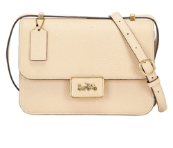 Alie Shoulder Bag, Leather, Beige, 3928, DB, 3*